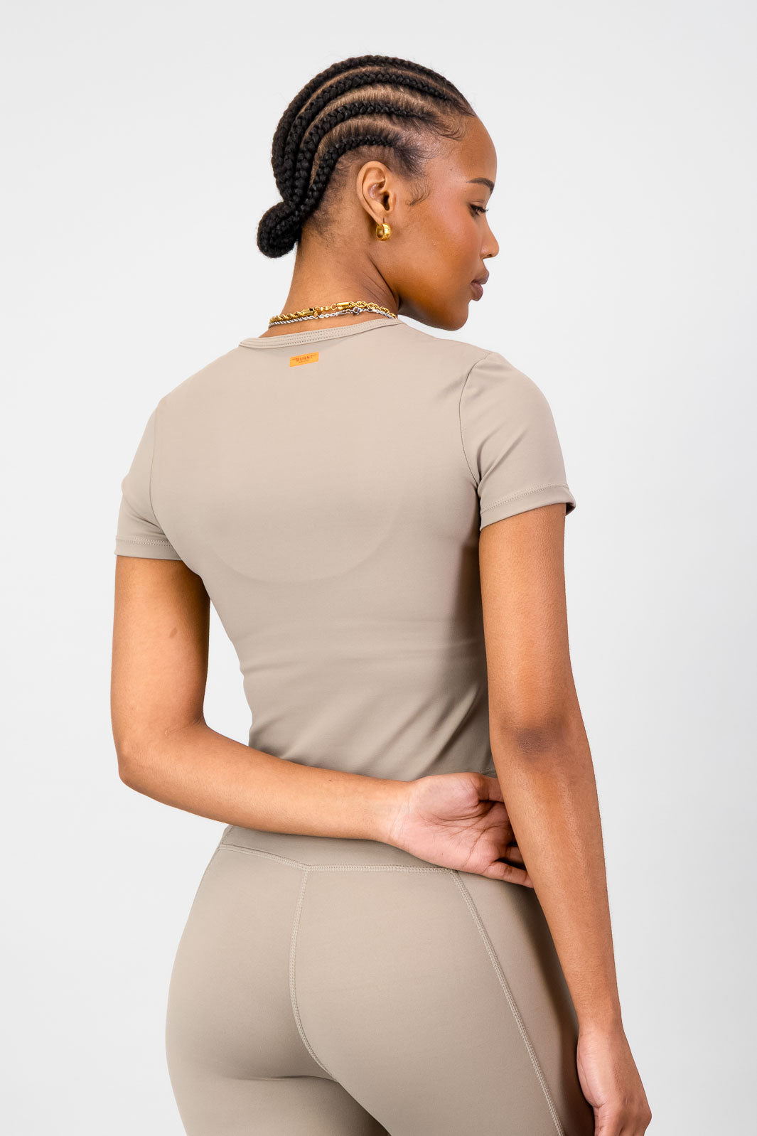 Olivia Fitted Tee - Cashew