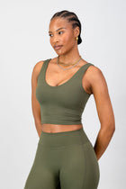 Aria Supportive Tank - Olive