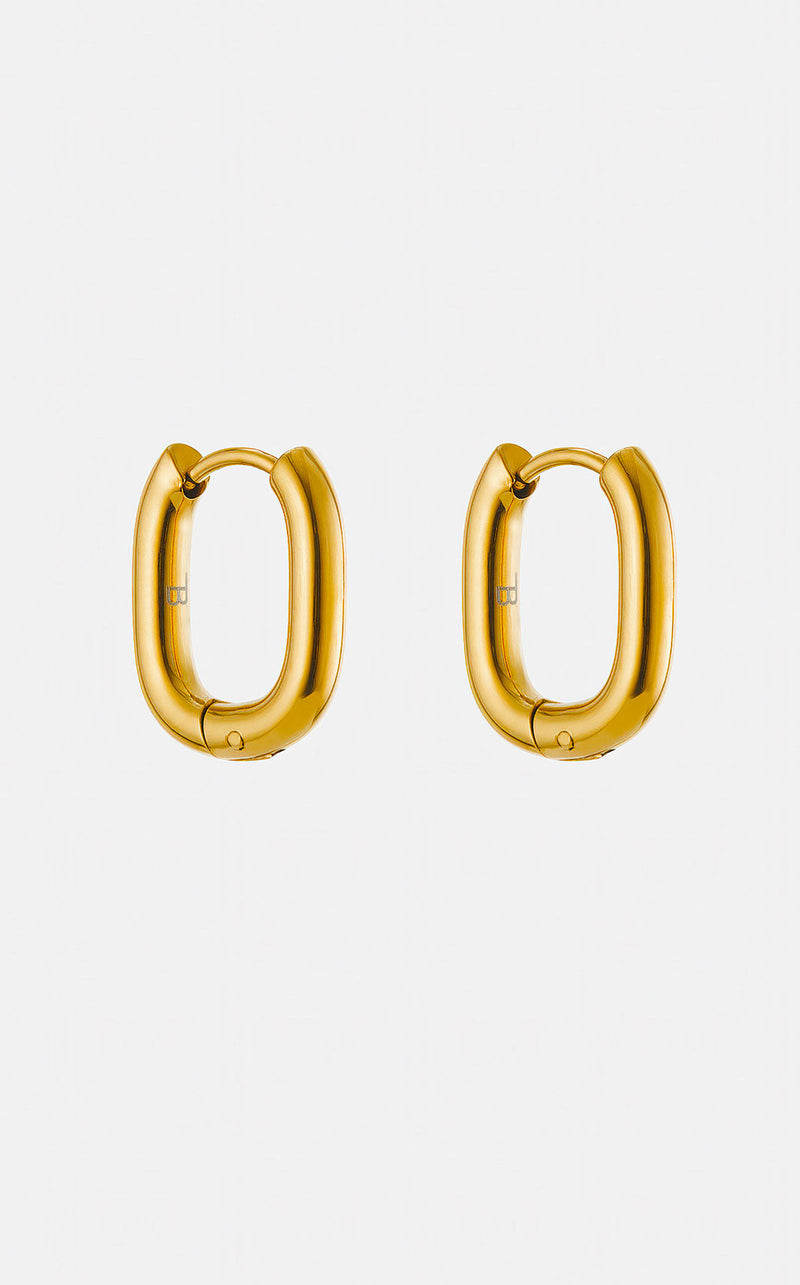 Chunky Oval Hoops