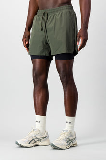 Move 2-in-1 Short - Forest Green