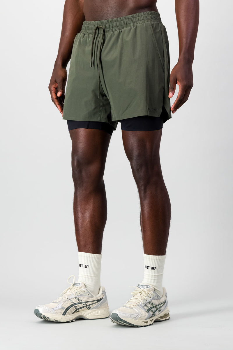 Move 2-in-1 Short - Forest Green