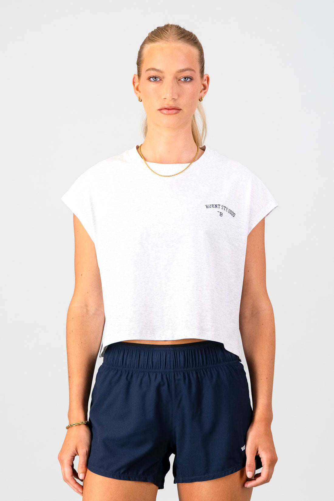 Varsity Tank - Grey Melange